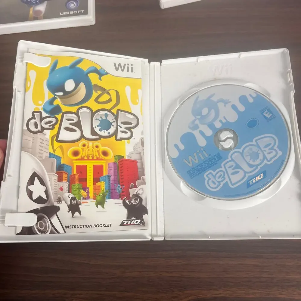 Wii Lot of 3 Games Spore Hero de Blob Rayman Raving Rabbids 2 CIB Complete